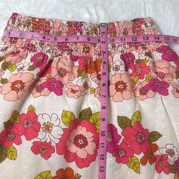 ANTHRO Love The Label Briar Smocked Maxi Skirt Small Garden Girl Pockets Floral - Picture 11 of 17